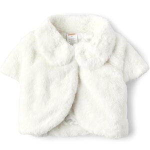 Gymboree Girls Royal Christmas Faux Fur Shrug 3T NEW